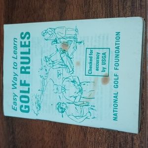 2/$20 1979 Easy Way to Learn Golf Rules Book National Golf Foundation
